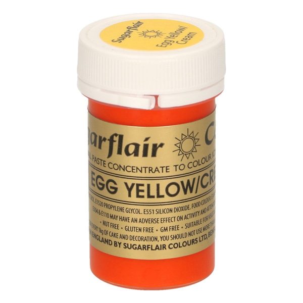 Sugarflair Colorante Giallo Uovo in Pasta 25 Gr