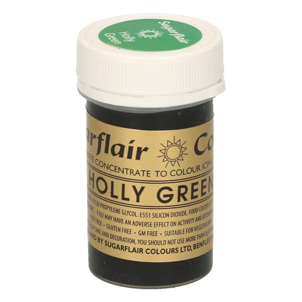 Sugarflair Colorante Verde Agrifoglio in Pasta 25 Gr