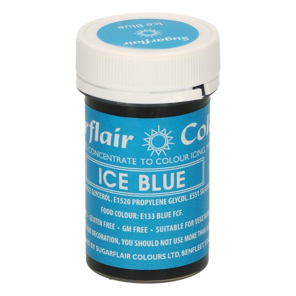 Sugarflair Colorante Blu Ghiaccio in Pasta 25 Gr