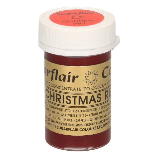 Sugarflair Colorante Rosso Natale in Pasta 25 Gr