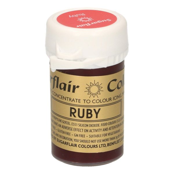 Sugarflair Colorante Rosso Rubino in Pasta 25 Gr