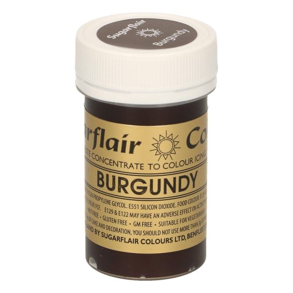 Sugarflair Colorante Burgundy in Pasta 25 Gr