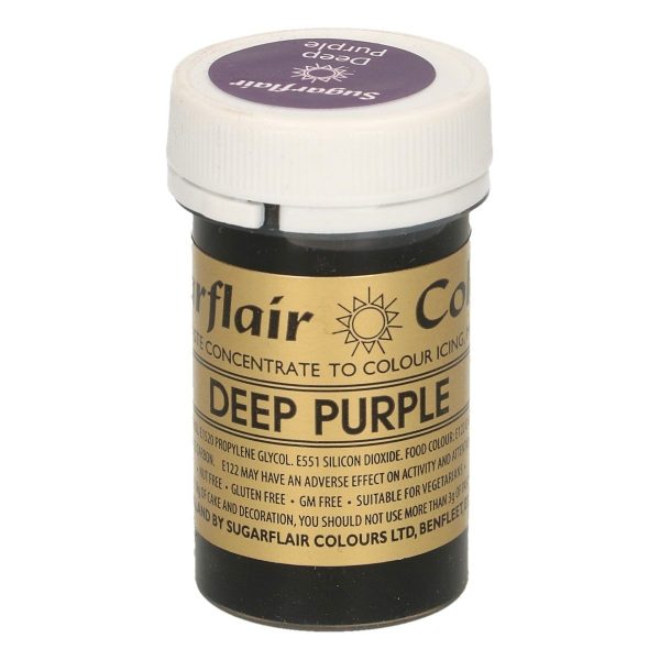 Sugarflair Colorante Viola Scuro in Pasta 25 Gr