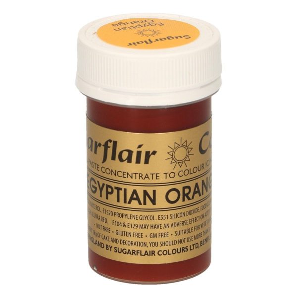 Sugarflair Colorante Arancione Egiziano in Pasta 25 Gr