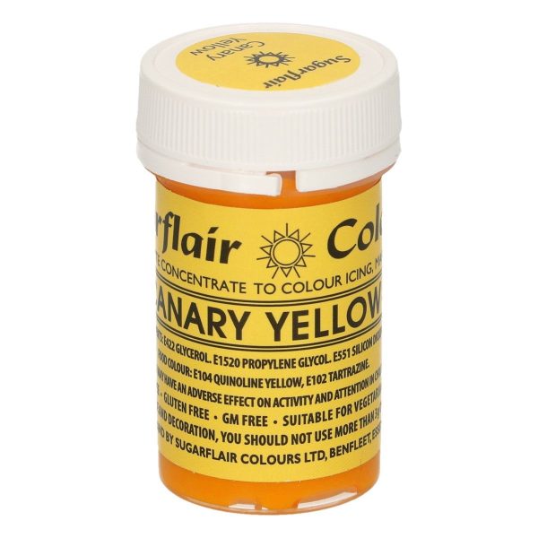 Sugarflair Colorante Giallo Canarino in Pasta 25 Gr