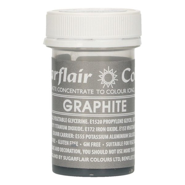 Sugarflair Colorante Grafite in Pasta 25 Gr