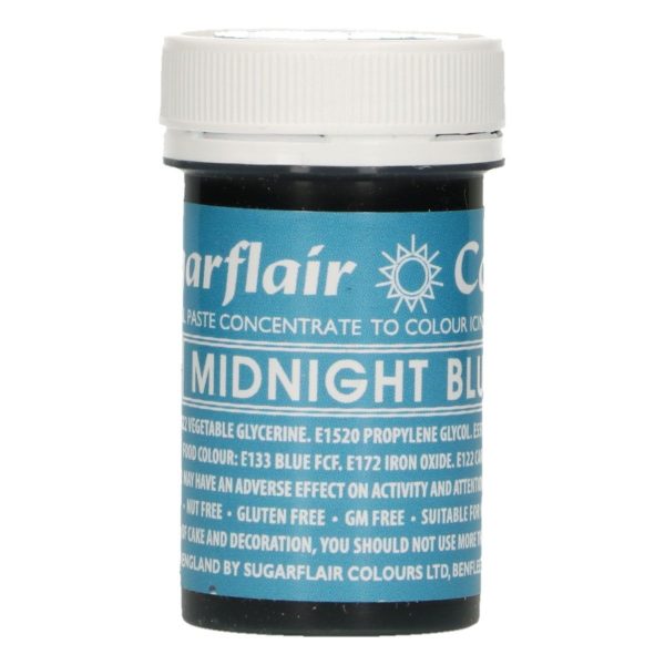 Sugarflair Colorante Blu Notte in Pasta 25 Gr