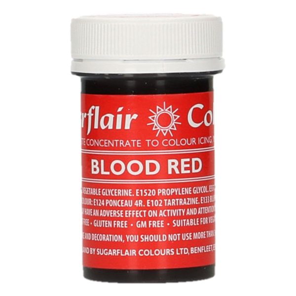 Sugarflair Colorante Rosso Sangue in Pasta 25 Gr