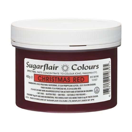 Sugarflair Colorante Rosso Natale in Pasta 400 Gr