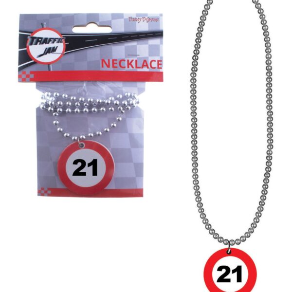 Collana con Medaglione Numero Limite 21