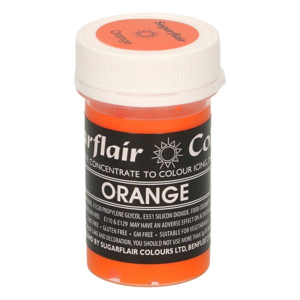 Sugarflair Colorante Arancione in Pasta 25 Gr