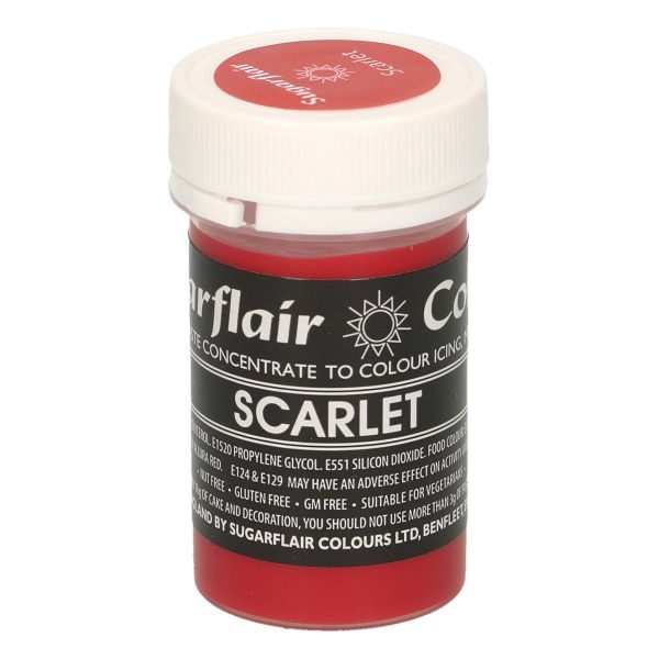 Sugarflair Colorante Rosso Scarlatto in Pasta 25 Gr
