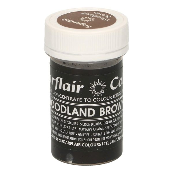 Sugarflair Colorante Marrone Legno in Pasta 25 Gr