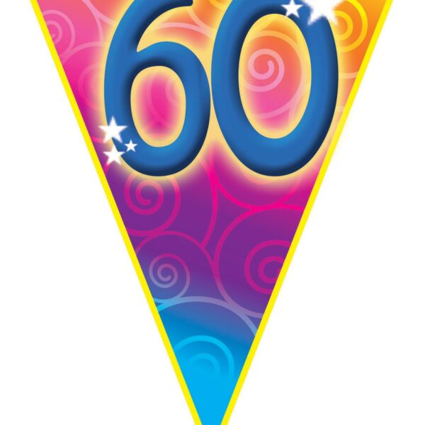 Festone Bandierina Compleanno Numero 60