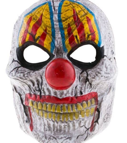 Maschera in Plastica da Clown Demoniaco