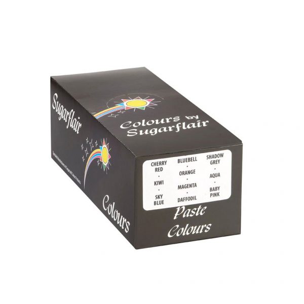 Sugarflair Colorante Set da 10 Colori Assortiti in Pasta 25 Gr