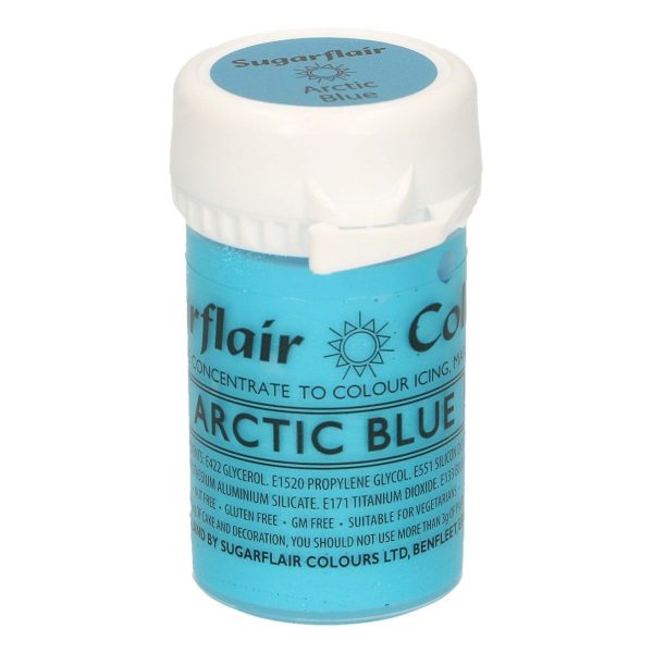 Sugarflair Colorante Blu Artico Satinato in Pasta 25 Gr