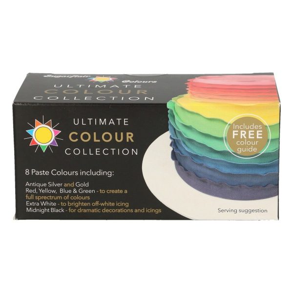 Sugarflair - Colorante in Pasta Set Colori Assortiti 8 x 25 gr