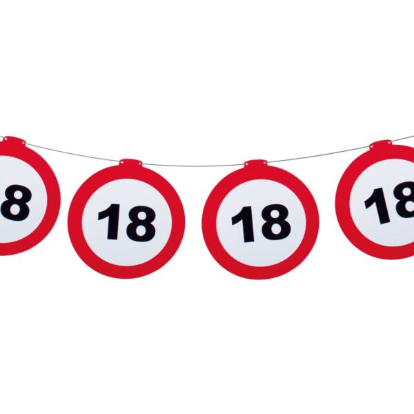 Festone Compleanno Numero Limite 18