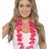Collana Hawaiana Rosa Neon