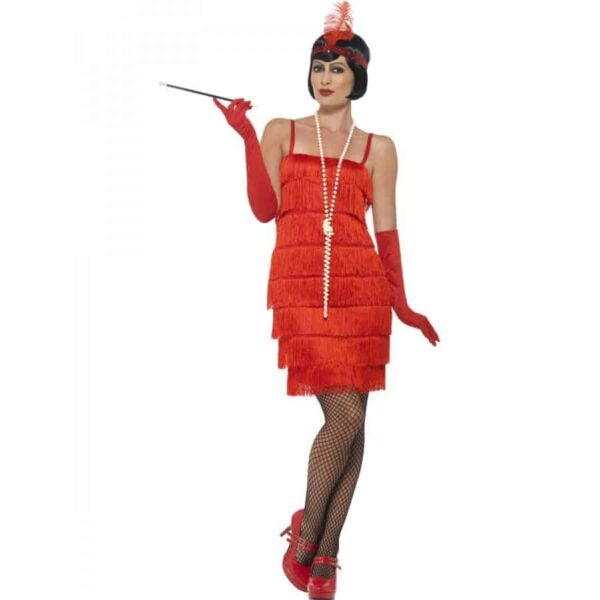 Costume da Charleston Rosso