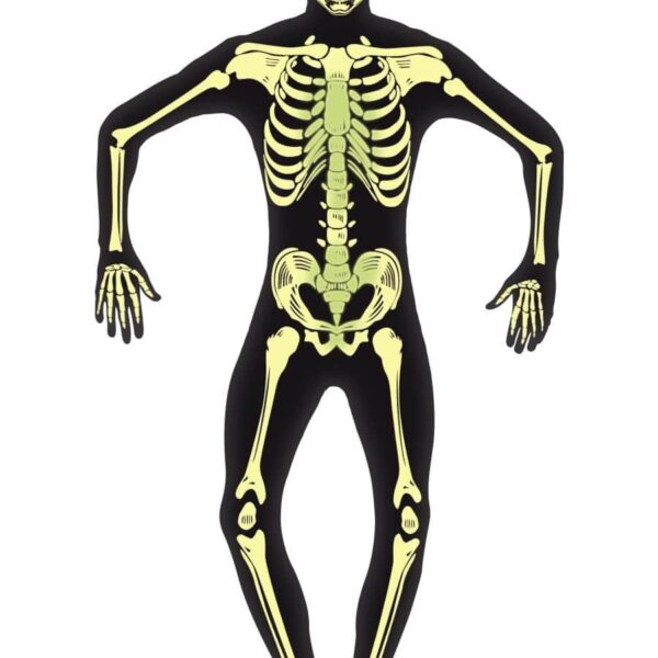 Costume da Scheletro Luminescente
