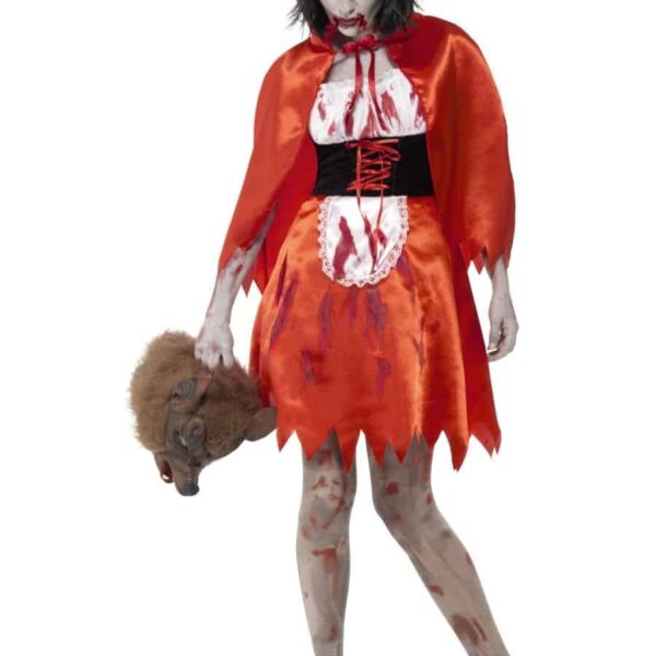 Costume da Cappuccetto Rosso Zombie