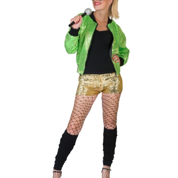 Giacca Verde in Paillettes