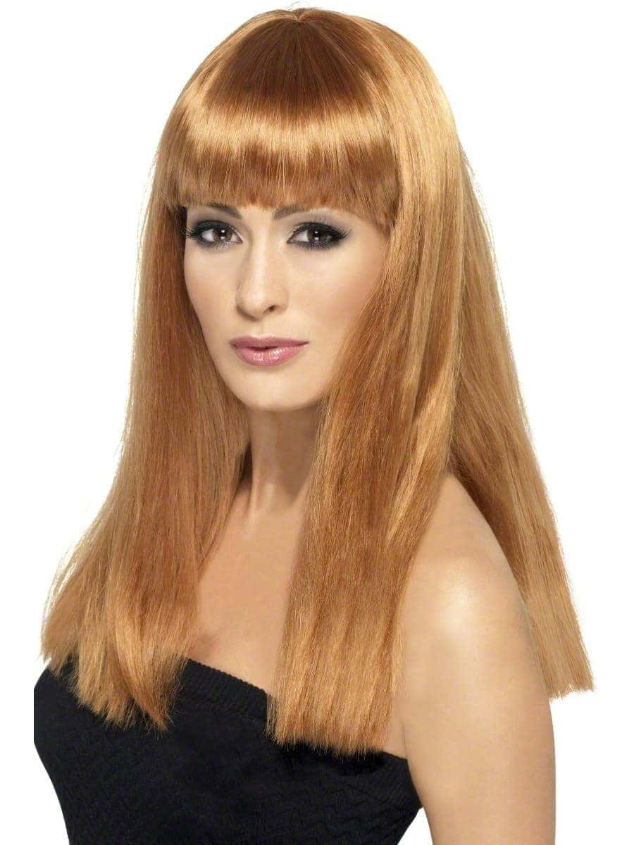 Parrucca Rossa Rame Lunga Liscia