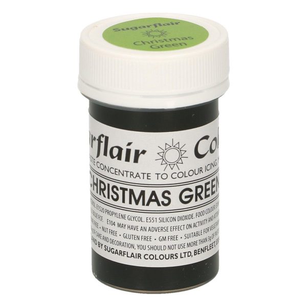 Sugarflair Colorante Verde Natale in Pasta 25 Gr
