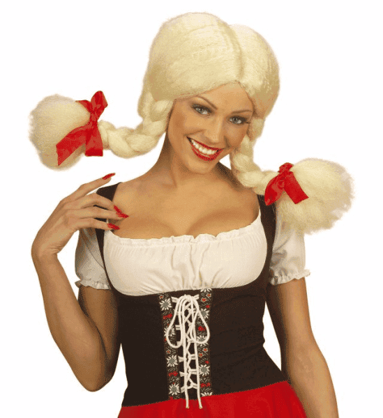 Parrucca da Heidi Bionda