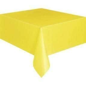 Tovaglia in Plastica Gialla
