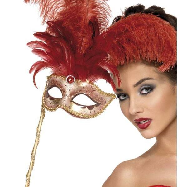 Maschera Barocca Rossa