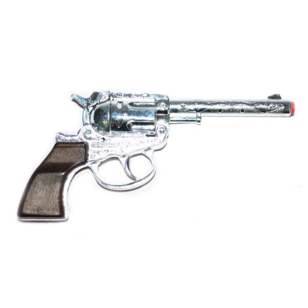 Pistola Argentata da Cowboy in Metallo