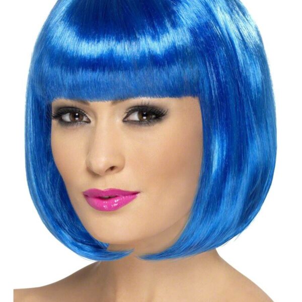 Parrucca Blu a Caschetto