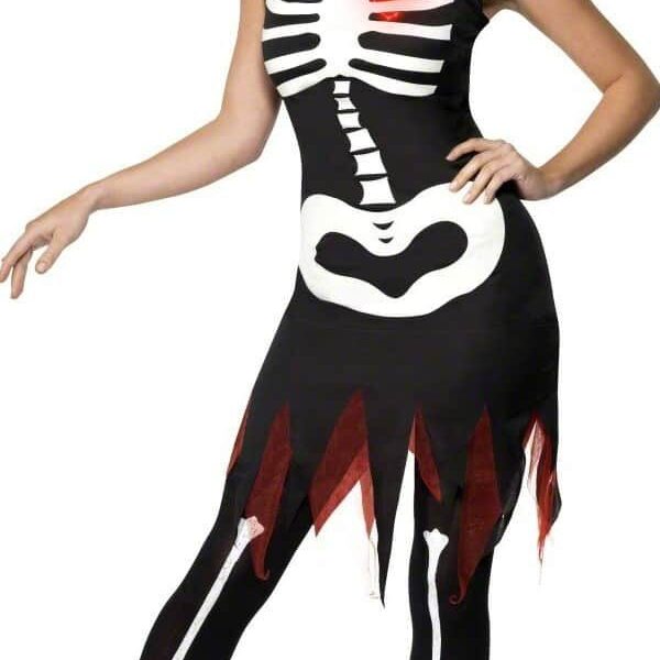 Costume da Scheletro Luminescente