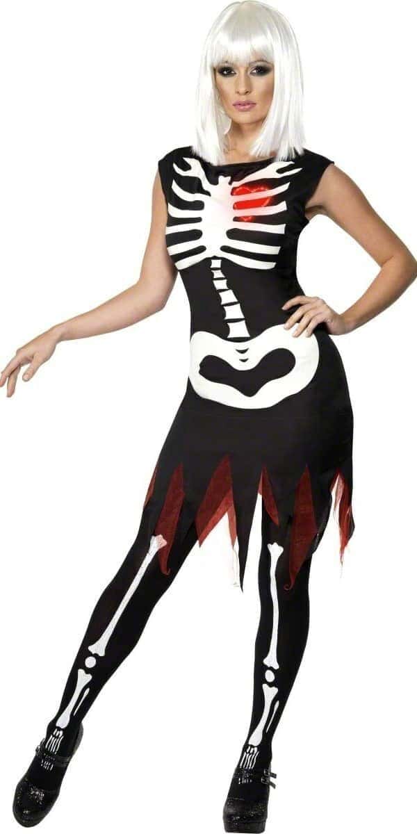 Costume da Scheletro Luminescente