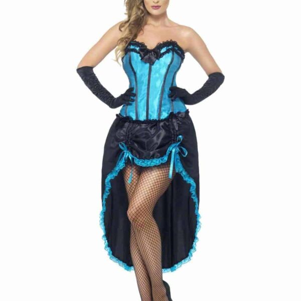 Costume da Ballerina Burlesque Azzurro