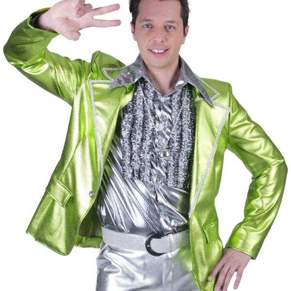 Giacca Verde Lucido Disco