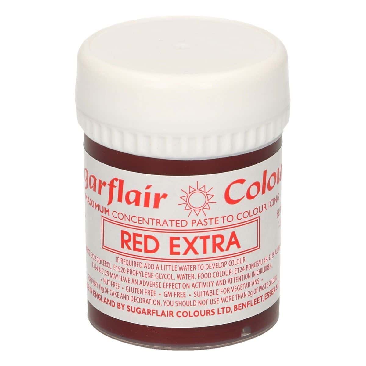 Sugarflair - Colorante Max Concentrato Rosso Extra 42 Gr