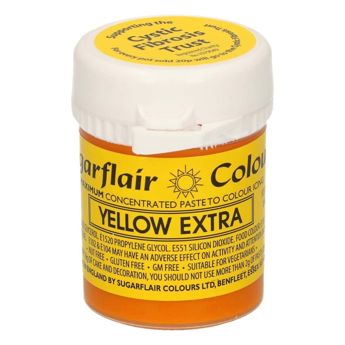 Sugarflair - Colorante Max Concentrato Giallo Extra 42 Gr
