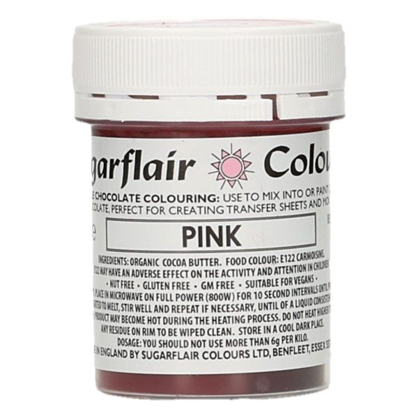 Sugarflair Colorante Rosa per Cioccolato 35 Gr.