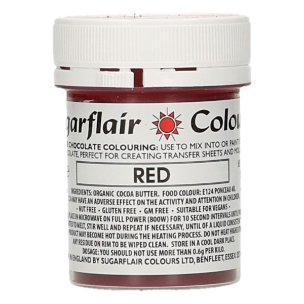 Sugarflair Colorante Rosso per Cioccolato 35 Gr.