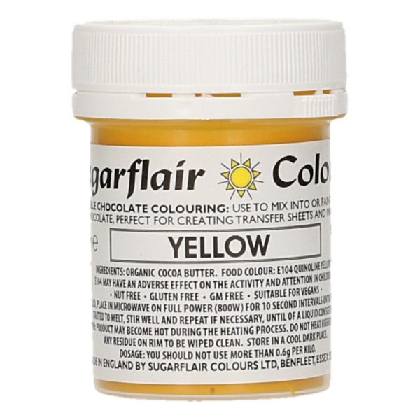 Sugarflair Colorante Giallo per Cioccolato 35 Gr.