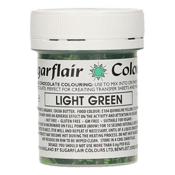 Sugarflair Colorante Verde Chiaro per Cioccolato 35 Gr.