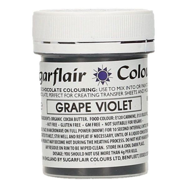 Sugarflair Colorante Viola per Cioccolato 35 Gr.