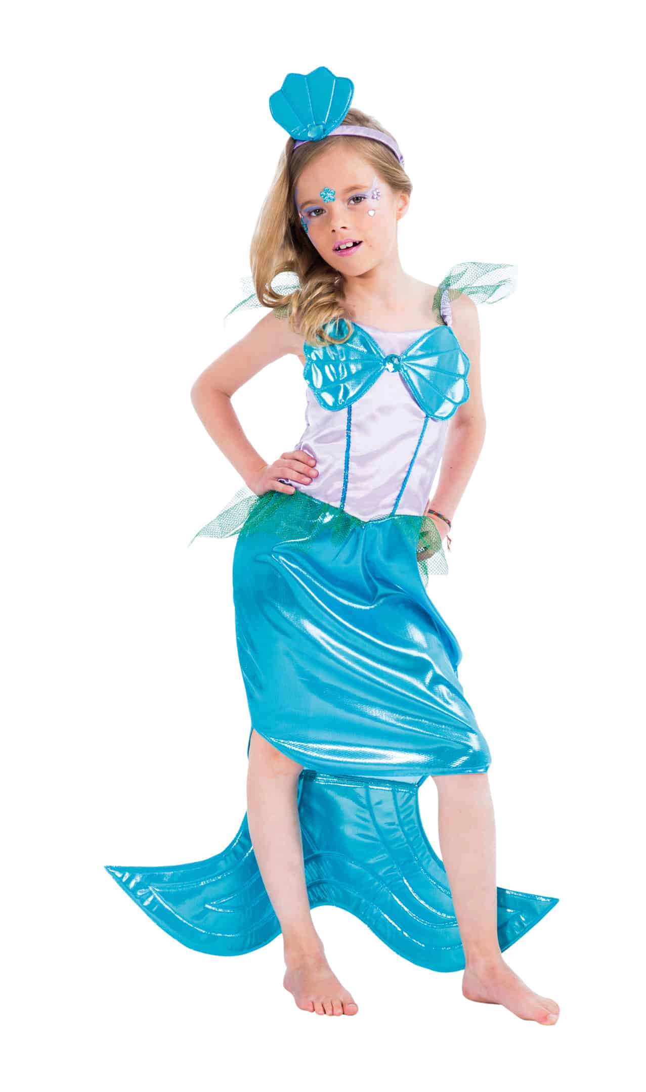 Costume sirena del mare da bambina