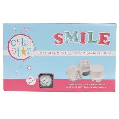Cake Star Stampini Espulsione Lettere Alfab. Maiuscole 26pz.