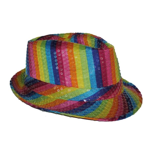 Cappello Arcobaleno con Paillettes
