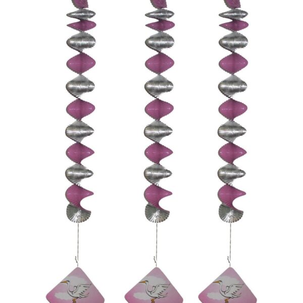 Festone Pendenti con Bebè Rosa